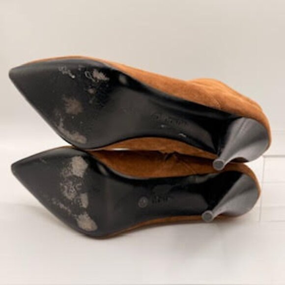 AllSaints Suede Stiletto Ankle Boots Brown 41 (WMS Size 10) Y2K - Picture 10 of 15